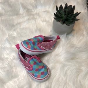 Vans Toddler Mermaid Slip On’s
